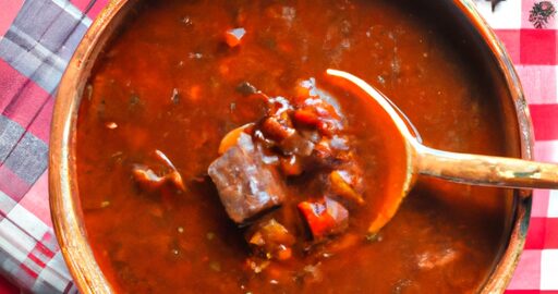 Bramborový guláš s houbovými buchtičkami