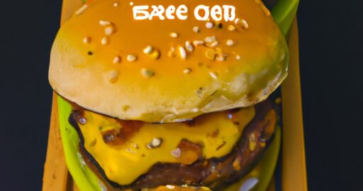 Hovězí hamburger s čedarem.