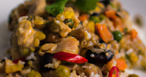 Rýžové noky s kokosovým kari