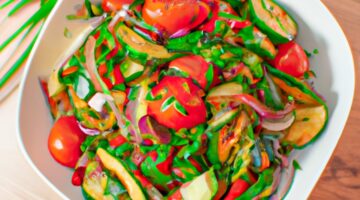 Cizrna s jáhly a zeleninou