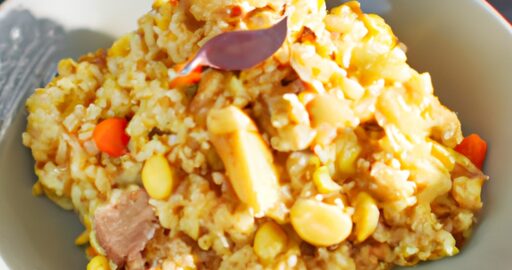 Masový špíz s kořeněnou rýží