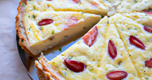 Lahodný quiche lorraine s slaninou.