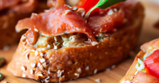 Česneková bruschetta s rajčaty