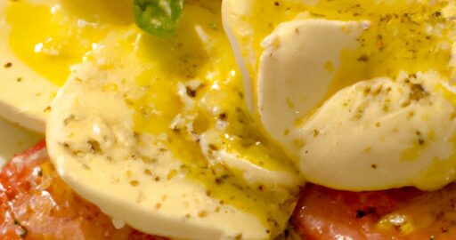 Zapečená mozzarella s rajčaty.