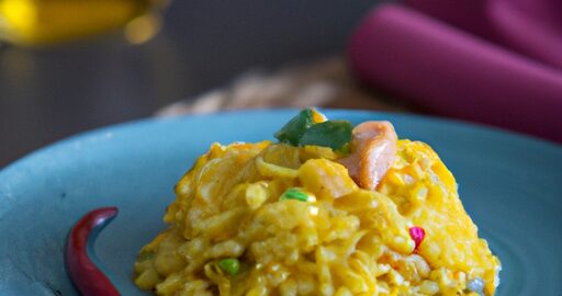 Rizoto s houbami a šafránem