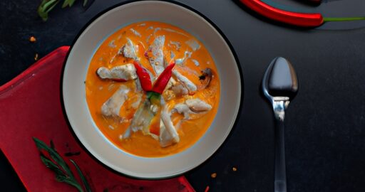 Kari s kuřecím masem a hráškem