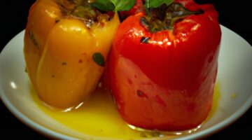 Plněné papriky arabským stylem.