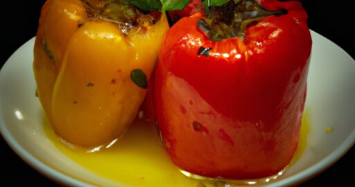 Plněné papriky arabským stylem.