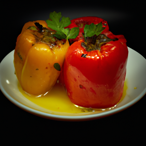 Plněné papriky arabským stylem.