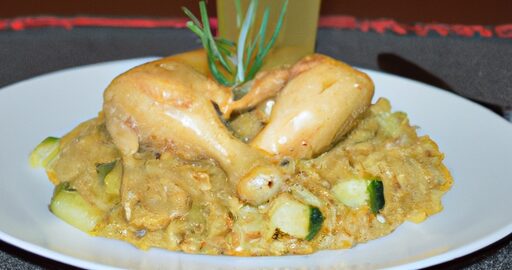 Kořeněné kuře s rýží a rozinkami