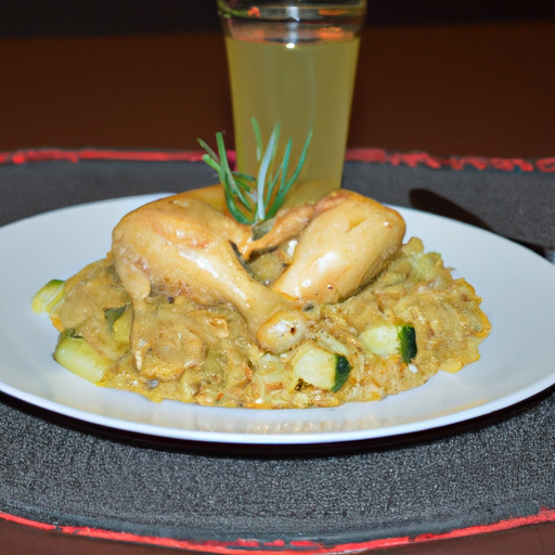 Kořeněné kuře s rýží a rozinkami