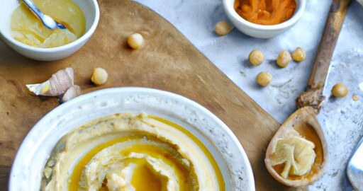 Hummus cizrnový pasta s tahini.