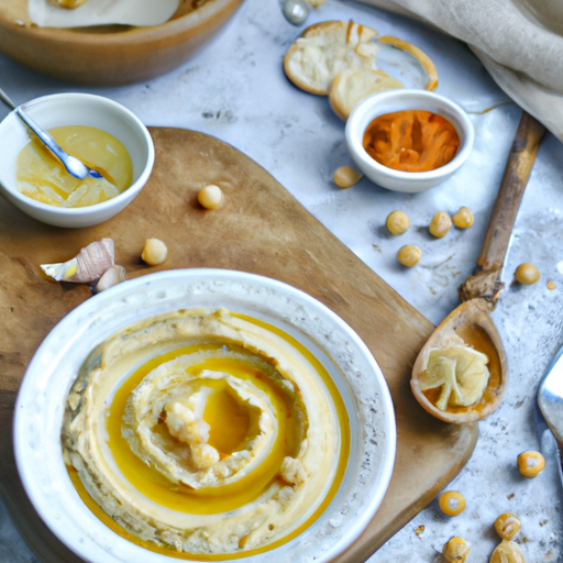 Hummus cizrnový pasta s tahini.