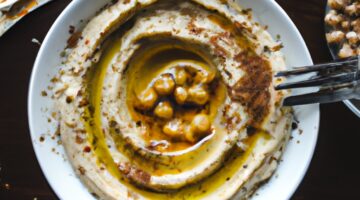 Hummus s olivovým olejem revoluce.