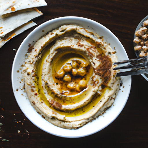 Hummus s olivovým olejem revoluce.