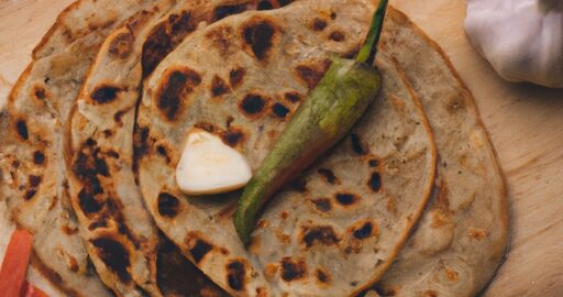 Masala kuřecí paratha placky