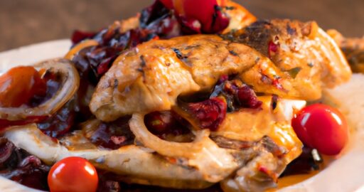 Pečená kachna s červeným zelím.