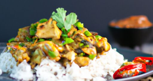 Masový curry s cizrnou a koriandrem.