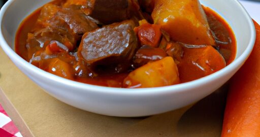 Houbový guláš s bramborami