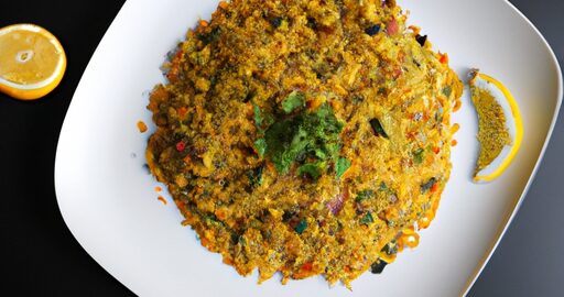 Biryani se zeleninou a jogurtem