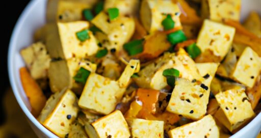 Kokosové červené kari s tofu.