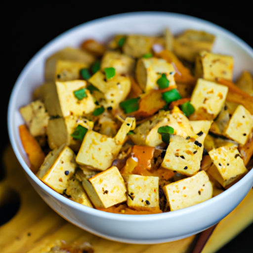 Kokosové červené kari s tofu.