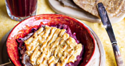 Rajská omáčka s tučným sýrem.