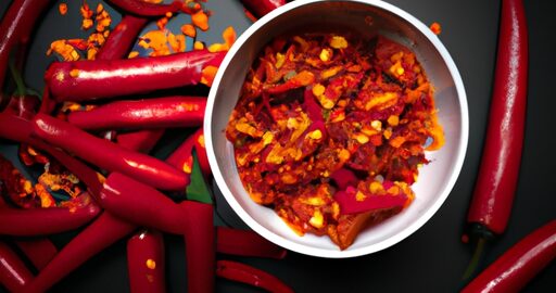 Hranolky s chilli a sýrem.