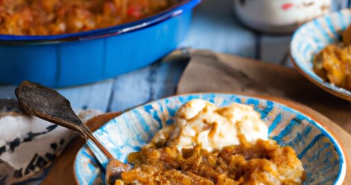 Hranolky s kuřecím masem a sýrem