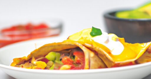 Kuřecí quesadilla s guacamole