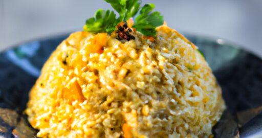 Risotto s houbami a šafránem.