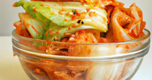 Korejský kimchi plněný zelím.