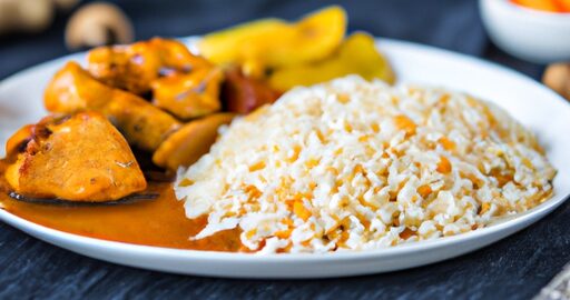 Kuřecí kari s mangem a rýží