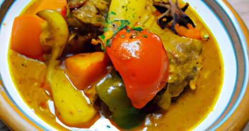 Tajine s jehněčím a sušenými meruňkami.