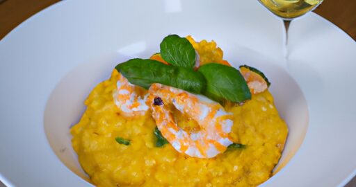 Risotto s krevetami a šafránem