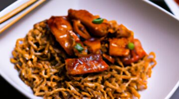 Kuřecí nudle s omáčkou teriyaki