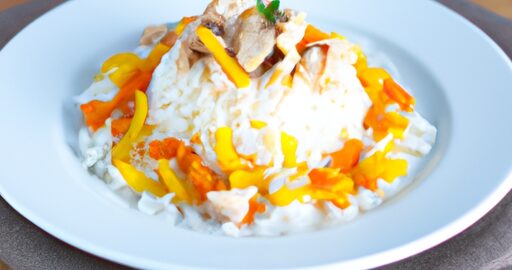 Kuřecí rizoto s houbami a řepou