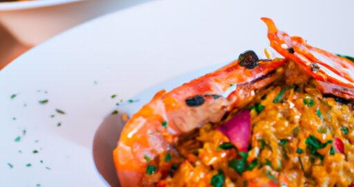 Krevety s asijským dipem a rýží