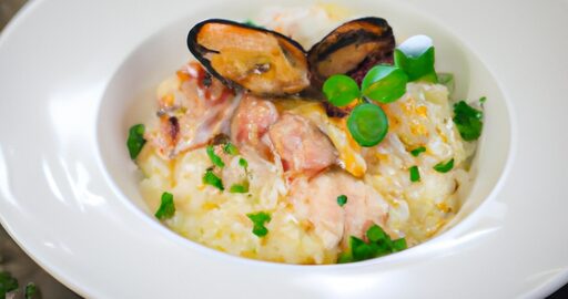 Risotto s houbami a šunkou