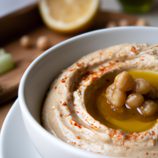 Hummus s tahini a olivami