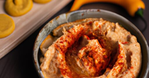 Pečený batát s hummusem