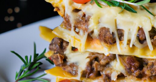 Lasagne s boloňskou omáčkou a sýrem