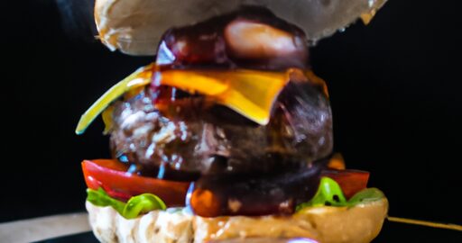 Hovězí hamburgery s hranolky.