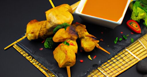 Kuřecí satay s arašídy