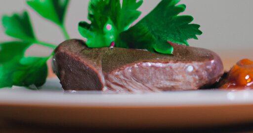 hovězí steak s dýňovým pyré