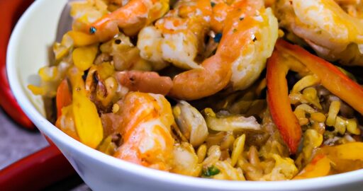 Smažený krevetový wok s rýží