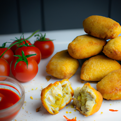 Plněné uzené šunkové kroketky