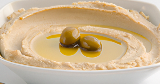 Humus s tahini a olivami