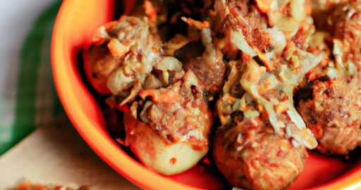 Pečeně se zelím a knedlíky.