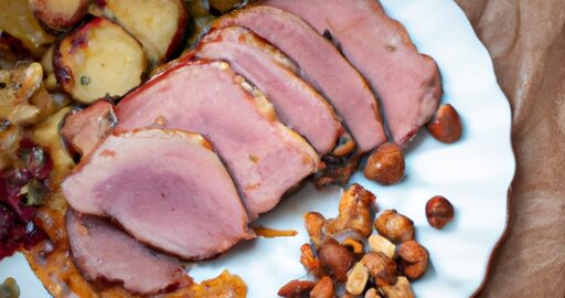 Pečená krůta s bramborovým pyré.